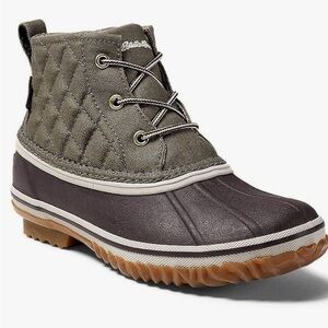 Eddie Bauer Gray and Brown Winter Boots